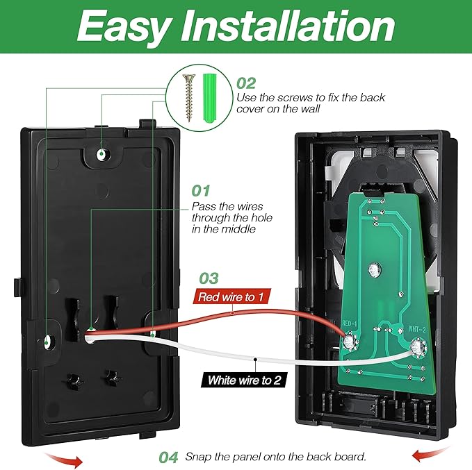 Multifunction Control Panel, Wired Replacement Panel Wall Keypad Button Compatible with Liftmaster 41A5273-1 78LM Garage Door Opener(Black)