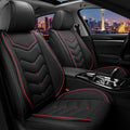 Car Seat Covers for Chrysler Pacifica 2004-2025, Stylish Sport Seat Cover, Premium Nappa Leather Car Seat Cover. Automobile Seat Covers Sets.(Standard 2 Seats/Black)