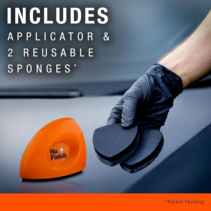 Nu Finish Glass Restore & Repel Kit, Two Step Regimen for Car Windshield, Includes Polishing Compound, Ceramic Sealant, Precision Applicator Tool, and 2 Reusable Sponges