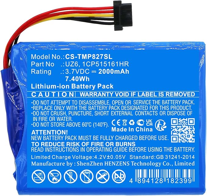 GPS Navigator Battery for Tomtom Pro 8270 Pro 8275 Bridge 4F173 UZ6 1CP515161HR