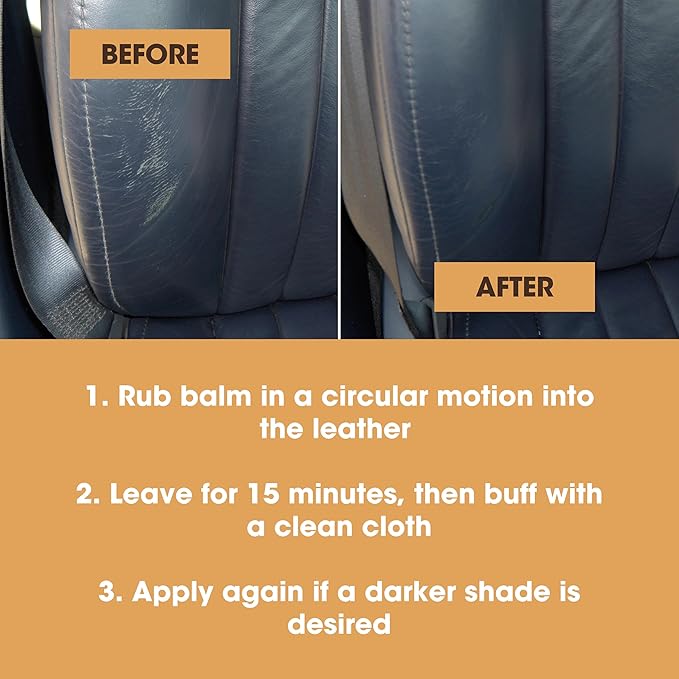 The Original Leather Recoloring Balm by Furniture Clinic - Maroon Leather Dye for Furniture, Couches & Car Seats - Restore Scratched, Faded, & Damaged Surfaces