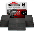 X-PROTECTOR Non Slip Furniture Pads - 16 Premium Furniture Grippers 2"! Self-Adhesive Rubber Feet Furniture Feet - Ideal Non Skid Furniture Pad Floor Protectors - Keep Furniture in Place!
