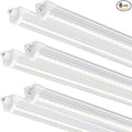 Ensenior 6 Pack 8 FT Led Shop Lights, 5000K Daylight, 10000LM Super Bright, 72W Equivalency 936W, Commercial Bay Lighting, U-Shaped Linkable Shop Lights Plug in for Garage, Workshop, FCC Certified