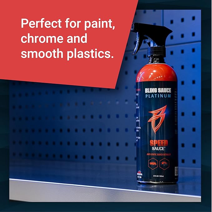 Platinum Speed Sauce, Anti-Static Quick Detail Spray for Cars, Trucks, SUVs, 24oz.