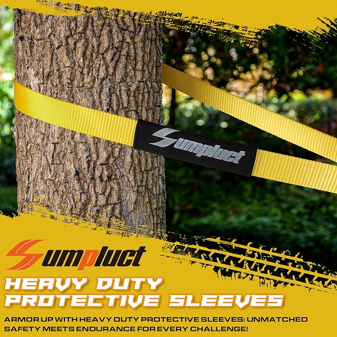 Recovery Tow Strap 2in X 20ft Exceed Heavy Duty 25,000 lbs Break Strength, Use for Emergency Towing Rope, Tree Saver, Winch Extension, Triple Reinforced Loops,Car Accessories