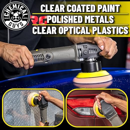 Chemical Guys BUF503 TORQX Random Orbital Polisher (Safe for Cars, Trucks, SUVs, & More) 700W, Orbit 8mm, 4.7 lb