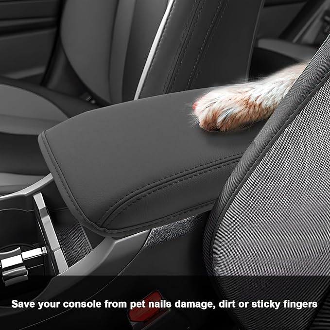 SXCY for 2022-2025 Subaru WRX Armrest Cover [Add Pad] 2024 2025 WRX Center Console Cover for 2024 2025 Subaru WRX Console Cover 2024 2025 WRX Accessories [6-Speed Manual Gearbox Only]