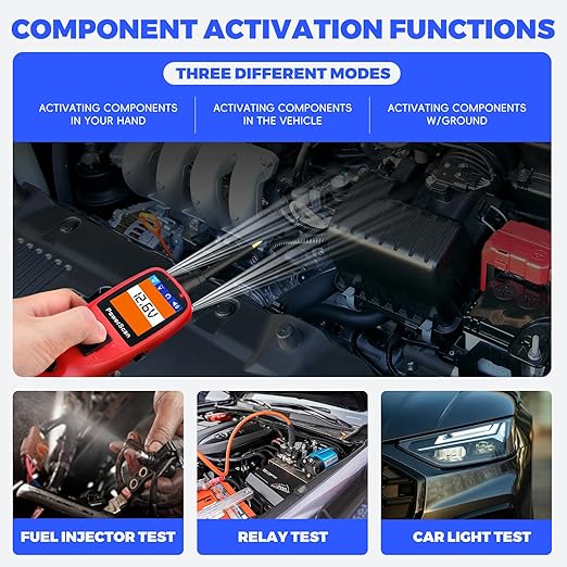 Autel PowerScan PS100 Circuit Tester, 12V 24V Automotive Electrical Tester, Circuit Breaker Finder, AC/DC/Continuity/Signal Test, Component Activation, Power Circuit Probe Kit with 40ft Cable