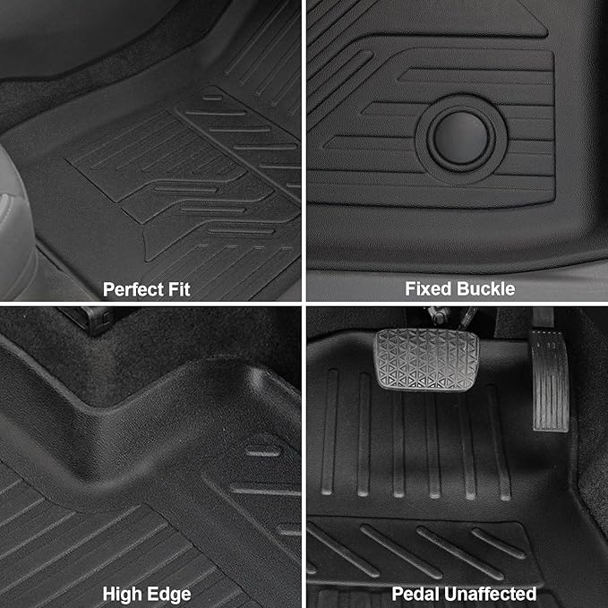 Floor Mats Set for Chevy Trailblazer FWD 2026 2025-2021 Accessories, Full Coverage All Weather Floor Mats Cargo Mat with Backrest Protectors & Door Sill Guards(Not for AWD)
