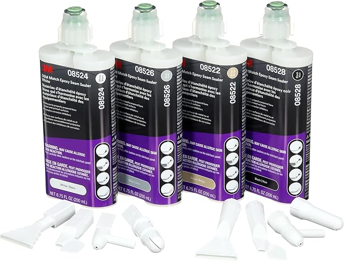 3M OEM Match Sprayable 1K Tip, 33991, 10 Nozzles, for Automotive Body Seams, Floor Pans, Wheel Arches