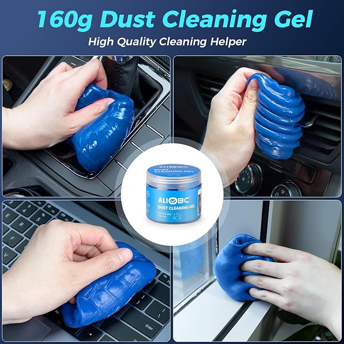 2-in-1 Car Vacuum&Air Duster,65w/16kpa/30 Mins,High Powerful Dust Cleaner Portable Cordless Vacuum,Compressed Air Blower,Lightweight Rechargeable Handheld Mini Vacuum for Car/Home/Office