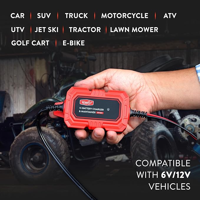 Weego C120 Jump Starter & Trickle Charger Bundle – Powerful Battery Solution for Your Vehicle - 1200 Cranking / 5000 Peak Amps