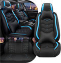 Car Seat Covers for Chrysler Pacifica 2004-2025, Stylish Sport Seat Cover, Premium Nappa Leather Car Seat Cover. Automobile Seat Covers Sets.(Luxury 5 Seats/Black Blue)