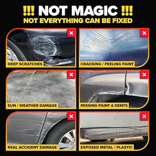 Carfidant Scratch and Swirl Remover - Car Scratch Remover for Vehicles Paint - Polishing Compound for Cars with Pad and Towel - Cutting and Buffing Compound for Paint Restorer