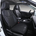 Custom Fit RAV4 Seat Covers for 2019-2025 Toyota RAV4 Hybrid LE,XLE,XLE Premium,Limited Full Coverage Waterproof Leather Car Seat Covers Full Set (Black)
