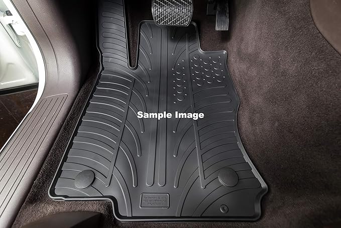 Gledring USA Custom Fit All-Weather Rubber Floor mats Compatible with Mercedes Benz E-Class Sedan (W210) 1995-2003, No Trimming Required, Tailored Custom Fit, Protects from Rain, Mud and Snow.