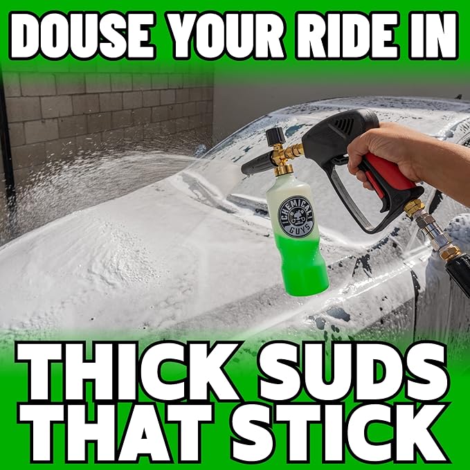 Chemical Guys HOL169 16-Piece Arsenal Builder Car Wash Kit with Foam Cannon, Bucket and (6) 16 Oz Car Care Cleaning Chemicals, Gift for Car & Truck Lovers, Dads and DIYers (Works W/Pressure Washers)