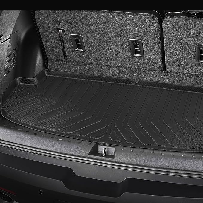 for 2018-2023 Chevy Traverse Floor Mats & Cargo Liner only for 7 Seats, for 2018 2019 2020 2021 2022 2023 Chevy Traverse Accessories All Weather Bucket Seats (Fit 2024 Traverse Limited)