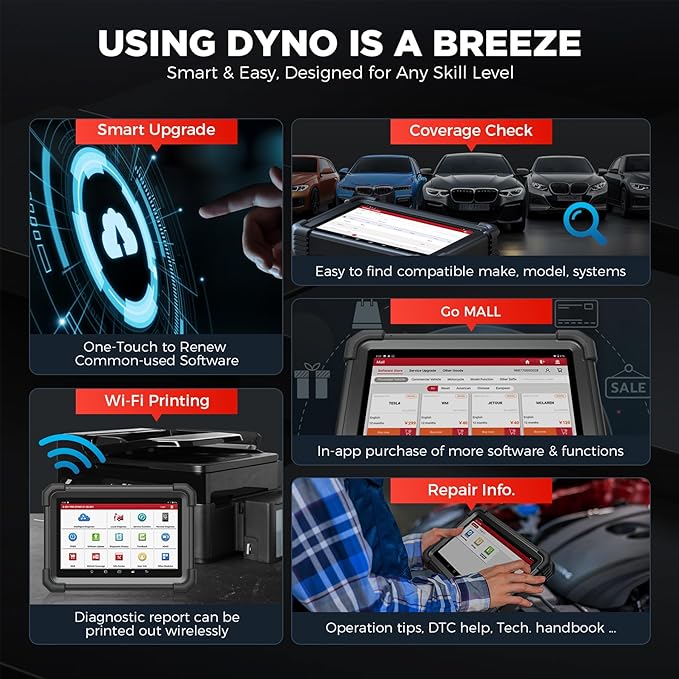 LAUNCH X431 PRO Dyno 2025 Upgrade Bidirectional Scan Tool for 99.99% of Cars, ECU Coding, Active Tests, 38+ Services, All System Diagnostic Scanner, CAN-FD & DoIP, FCA AutoAuth, 2 Years Free Update