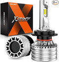 SEALIGHT X4I H7 Bulbs, 55000LM Super Bright H 7 Fog Bulbs with Adjustable Lock Ring, Cooling Fan, Plug and Play, Pack of 2