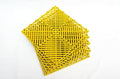 Interlocking Soft PVC Modular Garage Flooring Tile - 12"x12" | 5 Count - Pool Patio Floor, Ideal for Indoor and Outdoor Use, Interlocking Drainage Mats (Yellow, 12 x 12)