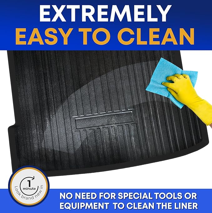 Premium Cargo Liner Porsche MACAN 2015-2025 - 100% Protection - Custom Fit Car Trunk Mat - All-Season Black Cargo Mat - Laser Measured Trunk Liners