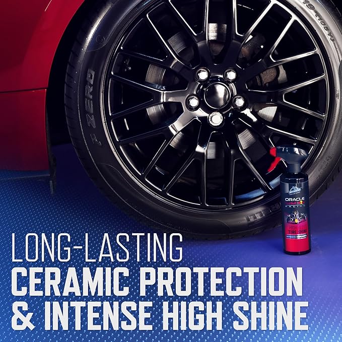 Armor All Podium Series Hybrid Ceramic High Gloss Tire Shine Spray, 16 fl oz, Long-Lasting Car Tire Shine Developed in Collaboration With Oracle Red Bull Racing