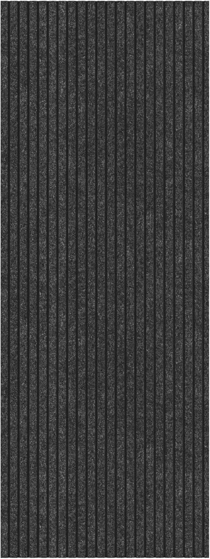 Ottomanson Mud Mat 2' x 2' Entryway Rug - Non-Slip Scraper Doormat for Muddy Paws, Dirt Trapping Indoor/Outdoor Mat for High-Traffic Areas, Kitchen, Garage, Patio, Black