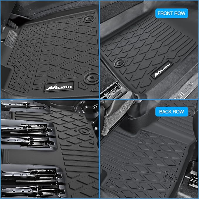 Nilight TPE Floor Mats for 2020 2021 2022 2023 2024 2025 Hyundai Palisade with Bucket Seats,All Weather Custom Fit Heavy Duty Floor Liners