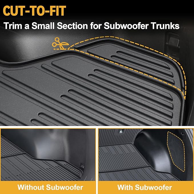 Floor Mats Set for 2023-2025 2026 Kia Sportage Gas, Full Coverage All Weather Floor Mats Cargo Mat with Backrest Protectors & Door Sill Guards for Sportage Accessories (No for Hybrid)