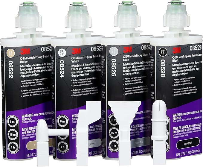 3M OEM Match Sprayable 1K Tip, 33991, 10 Nozzles, for Automotive Body Seams, Floor Pans, Wheel Arches
