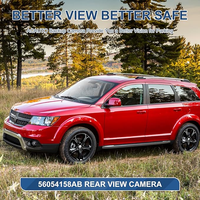 Rear View Assist Camera Compatible with Dodge Journey 2011-2020 Safety Parking Back Up Camera OE Replacement Part 56054158AB 56054158AC 56054158AD 56054158AE 56054158AF