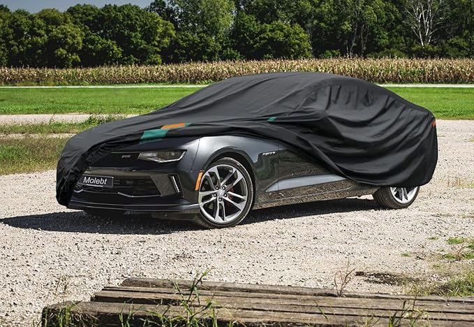 Car Cover Custom Fit for Chevy Camaro (1LS, 1/2/3 LT, LT1, 1SS, 2SS, ZL1), 1971-2025 Chevrolet Camaro Waterproof All Weather for Automobiles, Outdoor Full Cover Rain Sun UV Protection.