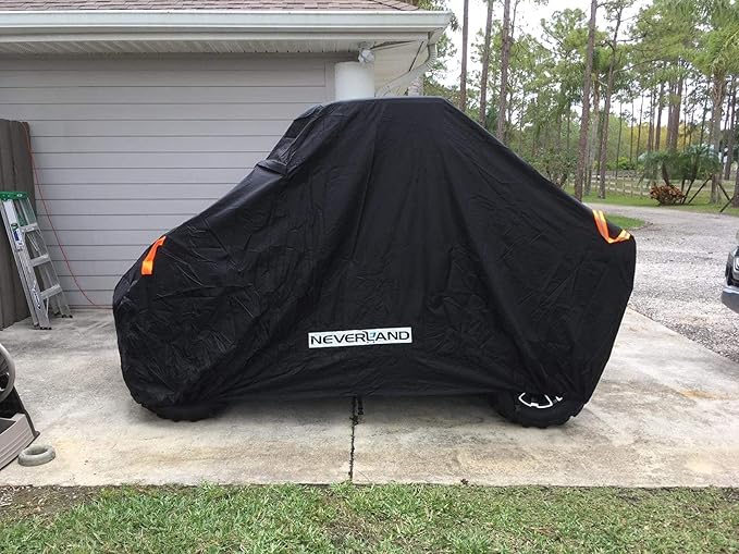 NEVERLAND UTV Cover, All-Weather Protection Side by Side Cover 2-3 Passenger, Universal for Polaris Ranger RZR Yamaha Honda Can Am Defender (126" x 70" x 75")