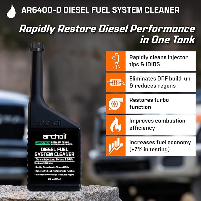 Archoil Ultimate Diesel Kit - AR9100 Friction Modifier (16oz) + AR6500 Diesel Treatment (40oz) + AR6400-D Diesel Fuel System Cleaner (12oz)