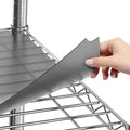 Shelf Liners for Wire Shelf System: Set of 5 in Graphite: 14 x 30 inch: Plastic Wire Shelving Shelf Mats