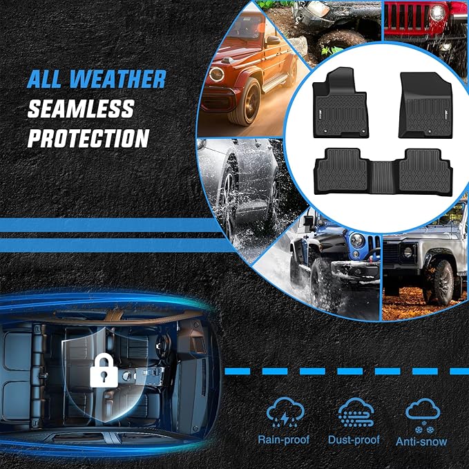 Nilight TPE Floor Mats for 2022 2023 2024 2025 Hyundai Tucson,All Weather Custom Fit Heavy Duty Floor Liners