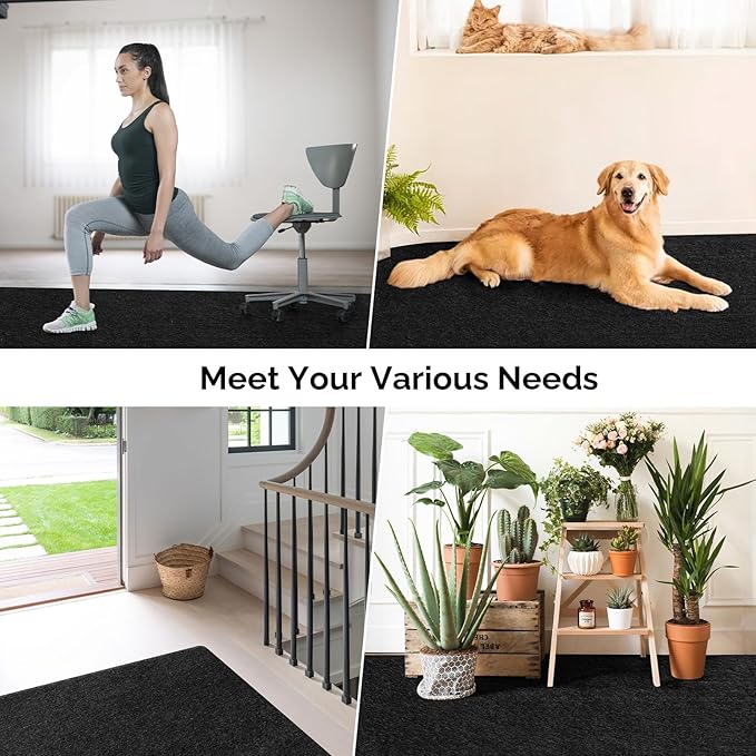 TUFFIOM 22' x 8' Oil Spill Mat with Tape,Garage Floor Mat for Under Car,Oil Absorbent Mat for Garage Waterproof,Oil Drip Change Parking Mat for Driveway,Reusable,Washable