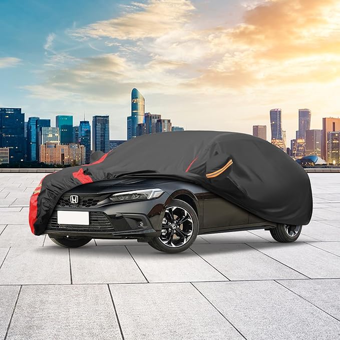 Car Cover Waterproof All Weather for Automobiles (1 Sedan Car Cover, A5 Fit Sedan Length Up 194-206 inch)