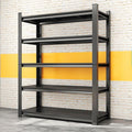 45.3" W Metal Garage Shelving Unit 3500LBS Metal Storage Shelves 5 Tier Adjustable Shelving Unit Garage Shelves for Kitchen Warehouse Pantry Basement,Rust-Resistant, 72" H x 45.3" W x 16" D,Black