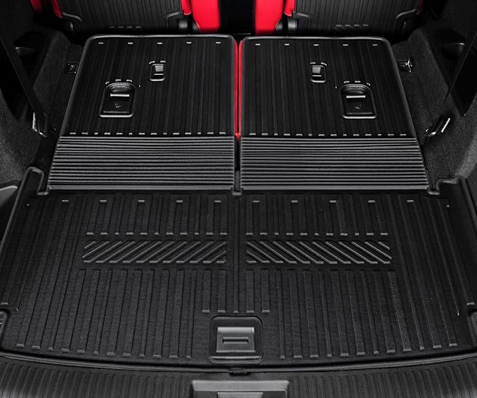 GALVAGNIATE Floor Mats Cargo Liner for 2022-2024 2025 Acura MDX, All Weather TPE 2-in-1 Cargo Mat with Backrest Mat for MDX Accessories