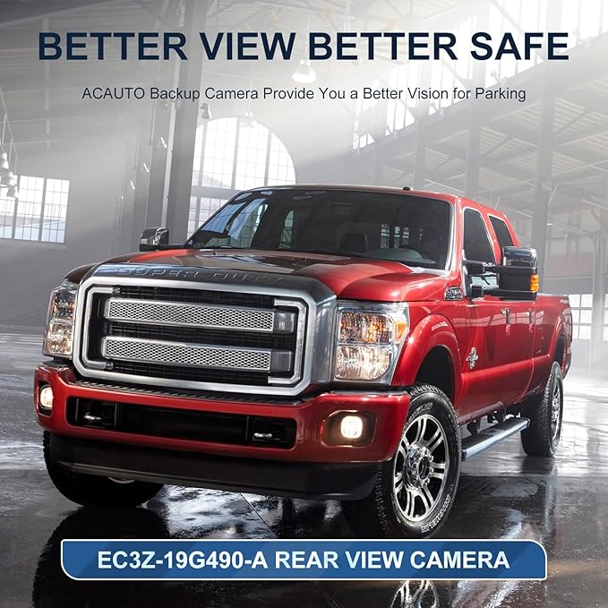 Rear View Backup Reverse Camera Compatible with Ford F250 F350 F450 F550 Super Duty 2013 2014, Safety Parking Back Up Assist Camera OE Number EC3Z-19G490-A