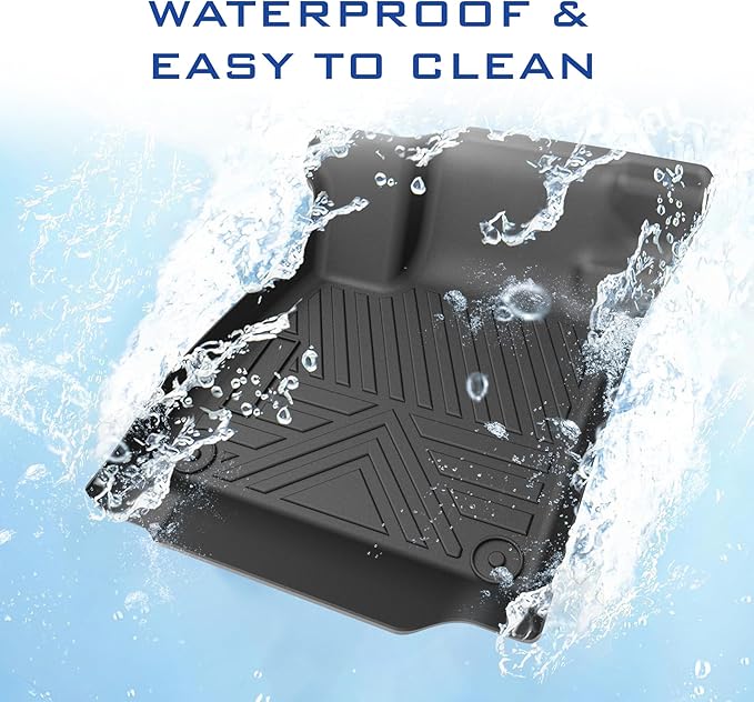 Car Floor Mats for 2024 2025 Chevy Chevrolet Trax & Buick Envista Accessories,TPE All Weather Protection Floor Mats,Custom Fit 1st&2nd Row Car Floor Liners Set,Heavy Duty Accessories,Black