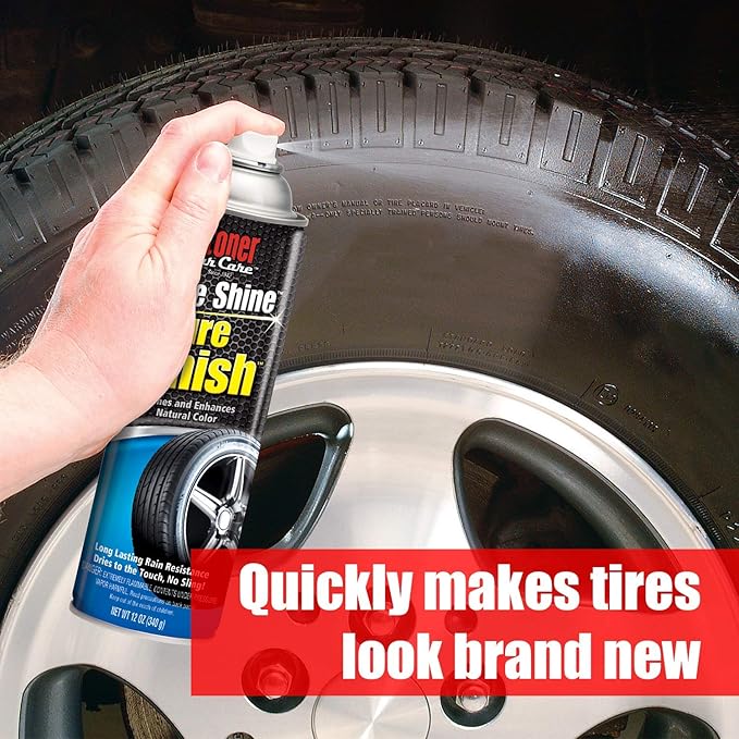 Stoner Car Care 91044 Original More Shine Tire Finish for Tire and Wheel Care Creates a Long-Lasting, Rain-Resistant Tire Shine, Makes Faded Tires Look New, Non-Greasy Formula, 12 Oz, Pack of 1