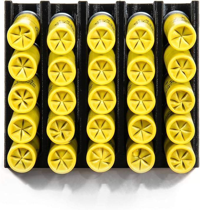 Spartan Mounts Shotgun Shell Storage Solution | Safe Gun Room Display Storage Organization Man Cave Husband Military Police Home Self Defense 12 20 410 Gauge
