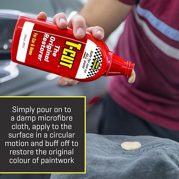 T-Cut Original Car Paintwork Restorer & Scratch Remover, 10.5 Fl Oz