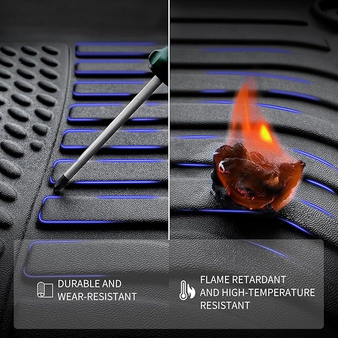 KELCSEECS Floor Mats & Cargo Liner(Not for Hatchback) for 2026 2025 2024 2023 2022 Civic Sedan Si(Include 2nd Row with USB Port) All Weather Car Mats Trunk Mat Civic Floor Mats Accessories