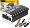 Wagan 3716 500W Slim Line AC to DC Inverter 500W TrueRated 1000W Surge Power Inverter