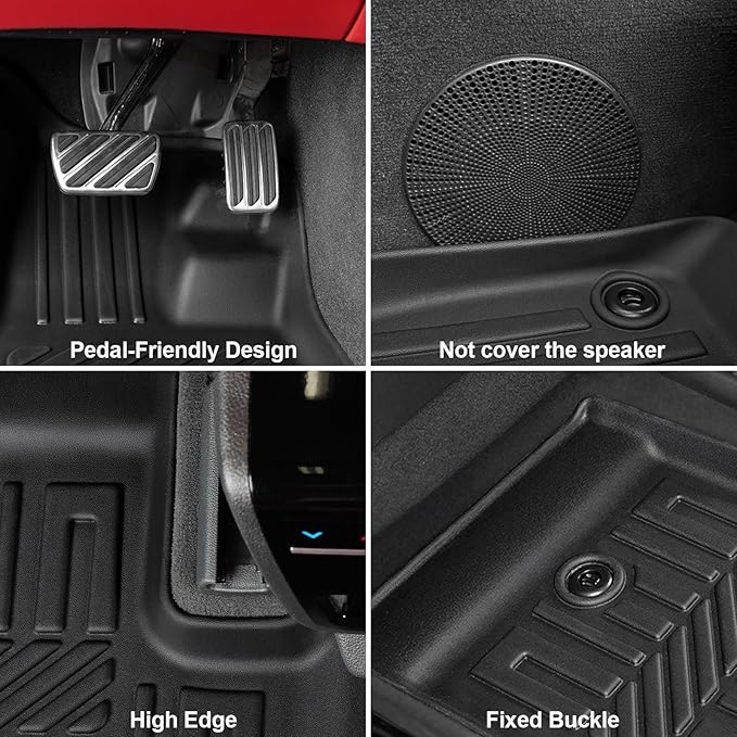 GALVAGNIATE Floor Mats Cargo Liner for 2022-2024 2025 Acura MDX, All Weather TPE 2-in-1 Cargo Mat with Backrest Mat for MDX Accessories