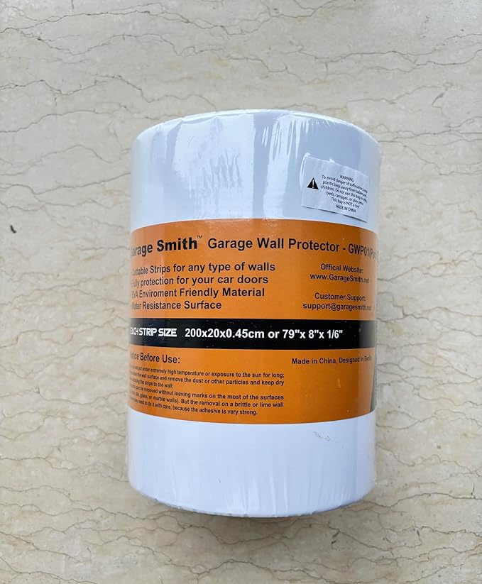 Ampulla GWP01S Super Thick Waterproof Garage Wall Protector, Designed in Germany - 2 Pieces in One Roll (1/6" Thickness)